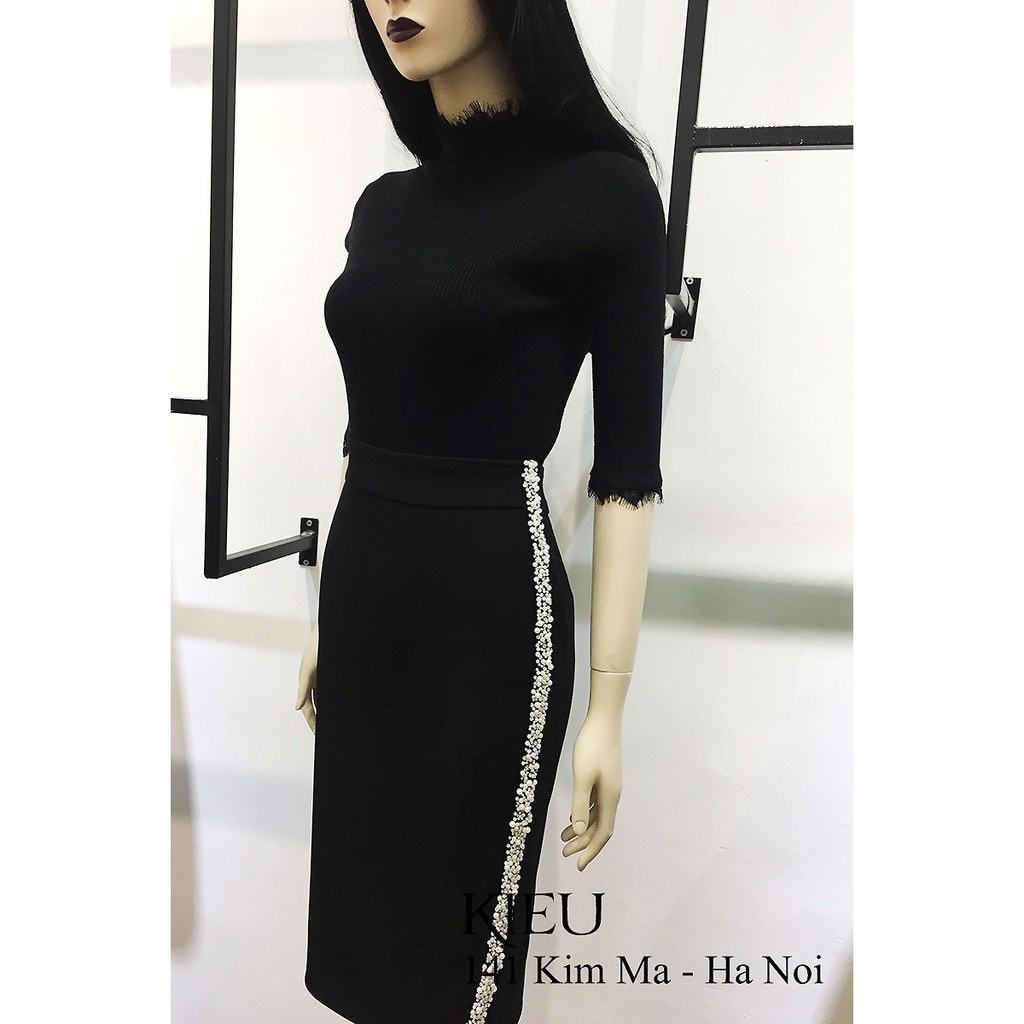Chân váy bút chì💖Ảnh thật💖Chân váy dự tiệc đính đá | BigBuy360 - bigbuy360.vn