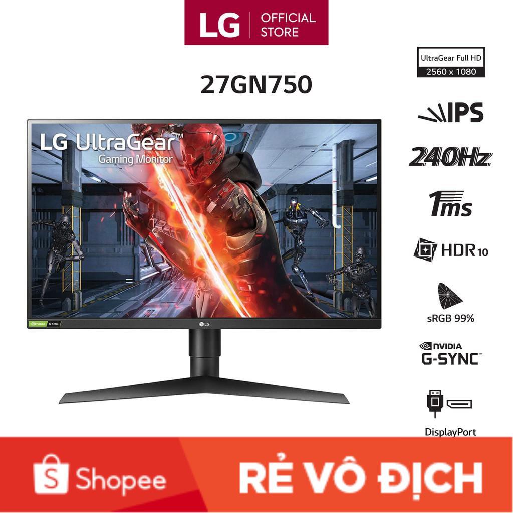 Màn Hình máy tính LG Ultragear™ 27GN750 27'' 16:9 FHD 1920x1080 NVIDIA G-Sync IPS 1ms 240Hz HDR - Hàng chính hãng | BigBuy360 - bigbuy360.vn