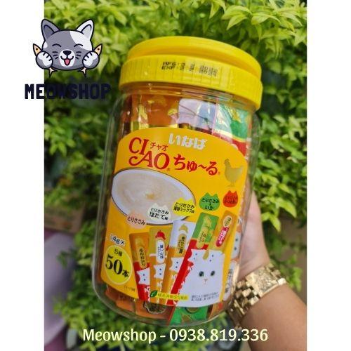 Súp Thưởng Cho Mèo Inaba Ciao Churu Thái Lan 14G Đủ Vị