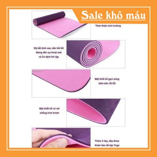 🍒💕💕THẢM YOGA 2 LỚP XỊN ĐẸP