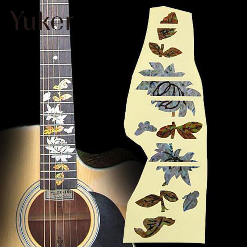 Dán khảm trang trí cần đàn guitar hình hoa hồnggiá rẻ