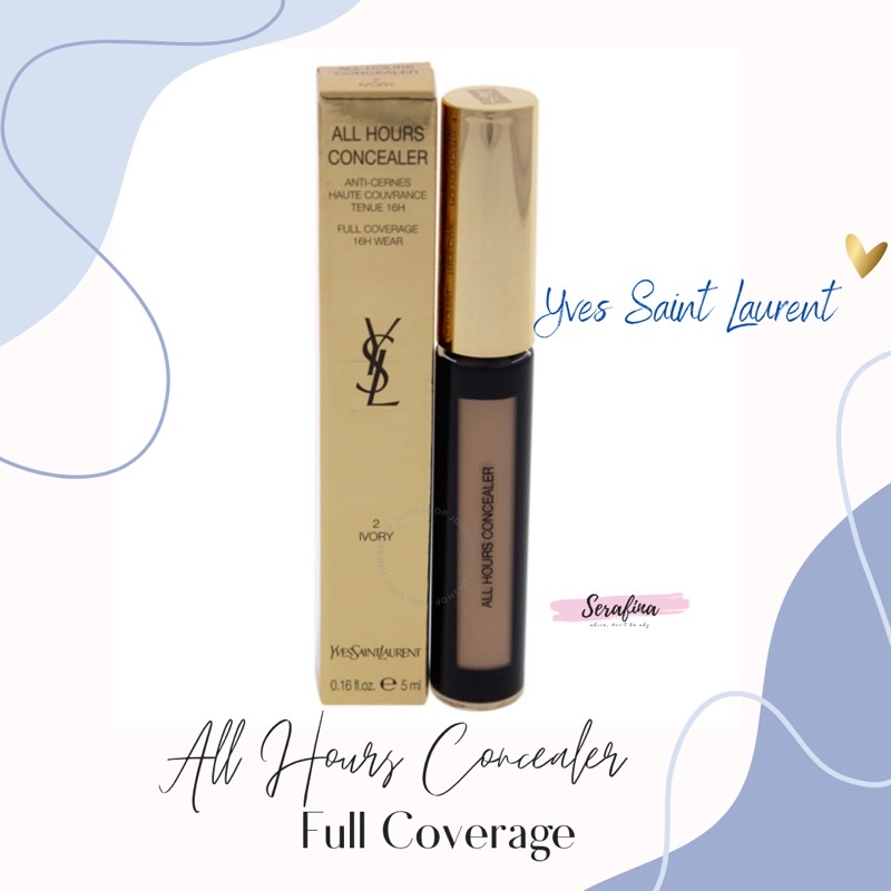 🎀 Kem Che Khuyết Điểm YSL All Hours Concealer Full Coverage 16H Wear 5ml full box