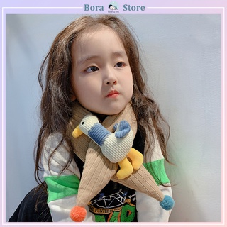 Khăn quàng cổ chéo cho bé phong cách Hàn Quốc