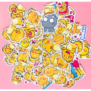 Sticker khủng long vàng sét 30-50 cái ép lụa / hình dán khủng long vàng