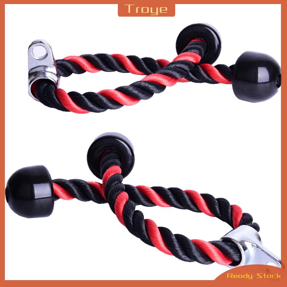 6x Biceps Triceps Exerciser Rope Arm Strength Pull Rope Gym Workout Training Fitness Equipment