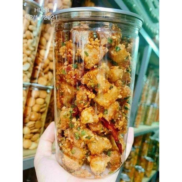 Tóp mỡ liền da rim nước mắm hành tỏi ớt