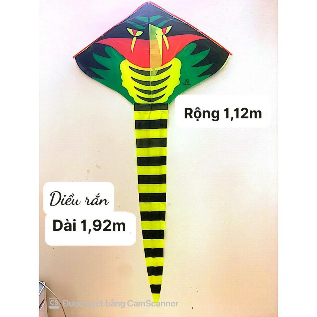 Diều rắn đẹp kèm 100 mét dây có tay nắm giúp trẻ vận động
