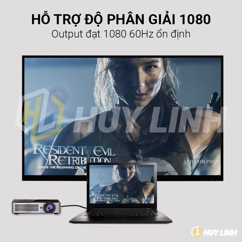 Hub đầu bộ chuyển đổi ngõ VGA sang HDMI có âm thanh Audio HL179