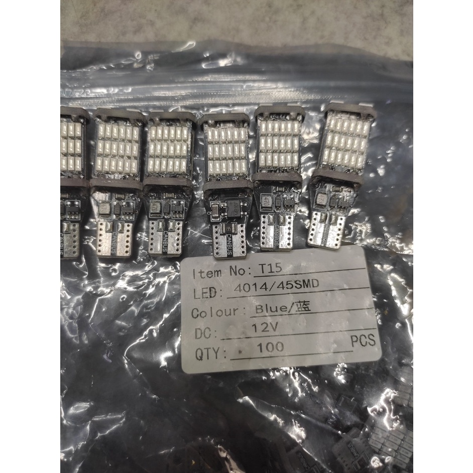 2 Bóng đèn LED T15 đèn xi nhan, đèn demi chip 4014 SMD45 cực sáng