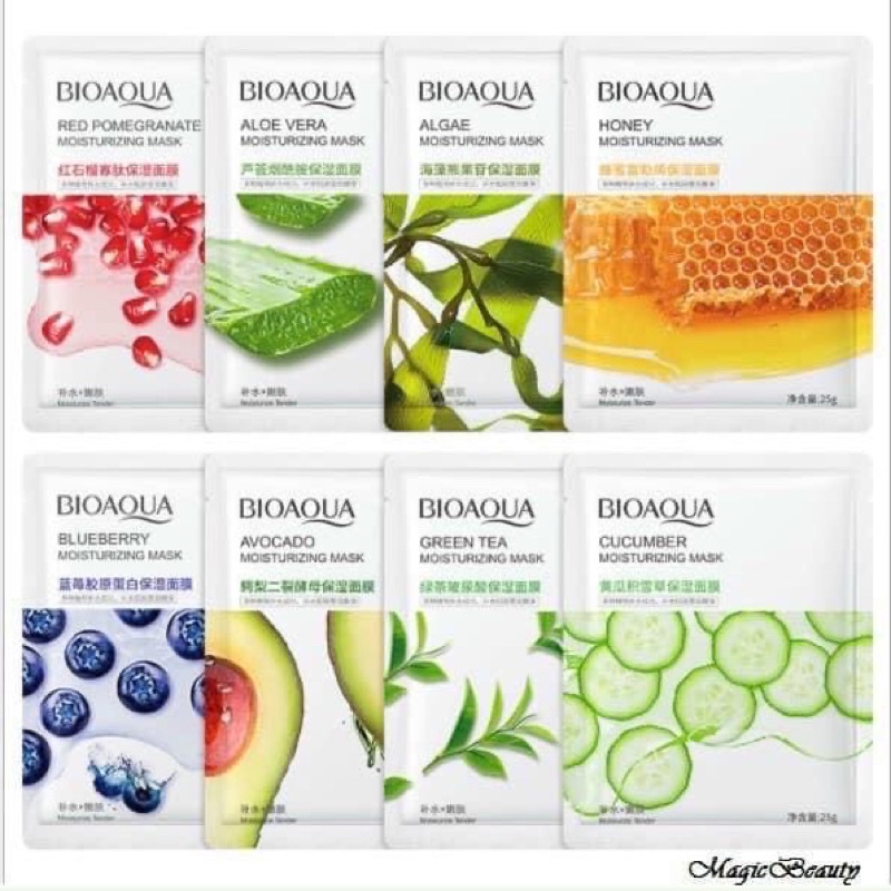 Combo 10 Mặt Nạ Giấy Nội Địa Trung Dưỡng Ẩm, Thư Giãn, Làm Sáng Da Mix màu ngẫu nhiên