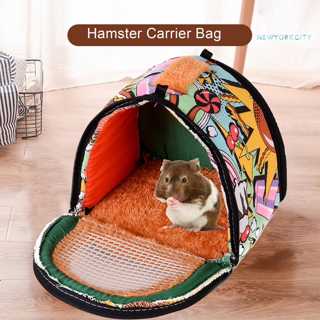 Túi Mang Chuột Hamster Thoáng Khí Nhỏ Gọn Tiện Dụng Mang Theo Du Lịch