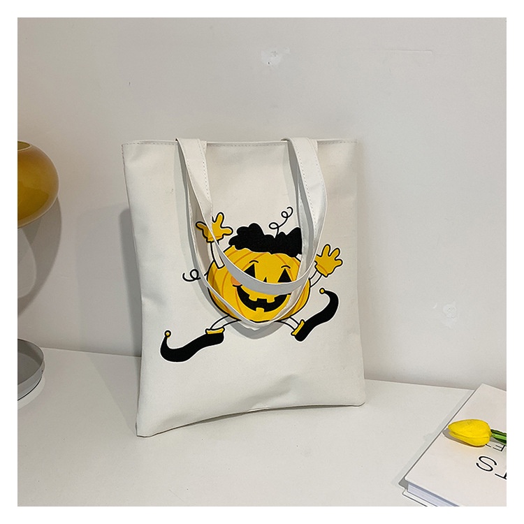 Túi Vải Canvas Đeo Vai In Họa Tiết Sáng Tạo Thời Trang Cho Nữ