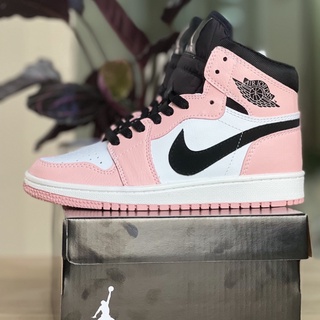 Giày Jordan Hồng Cổ Cao , JD1 Jordan Hồng Cao Cổ Full Phụ Kiện F11