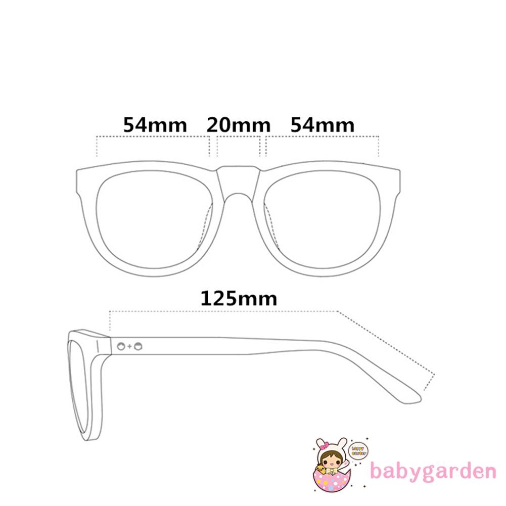 Kính Mát Gọng Hình Oval Chống Tia Uv Bảo Vệ Xinh Xắn Cho Bé