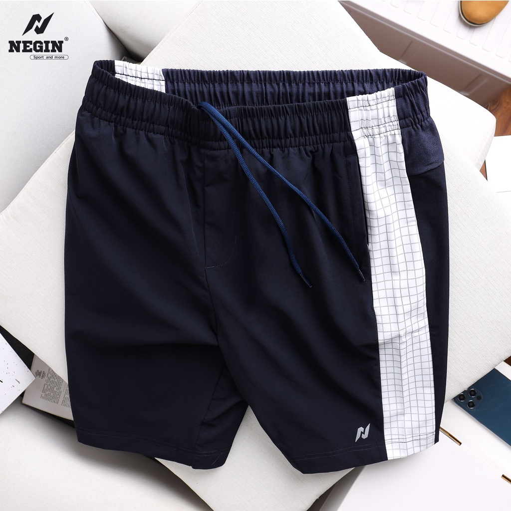 Quần Thể Thao Nam Phối Kẻ 0050 Easy Active - Thoải Mái Thương Hiệu NEGIN