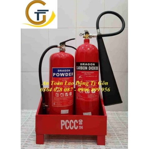 KỆ ĐÔI ĐỂ 2 BÌNH CHỮA CHÁY - ĐỰNG 2 BÌNH/ KỆ