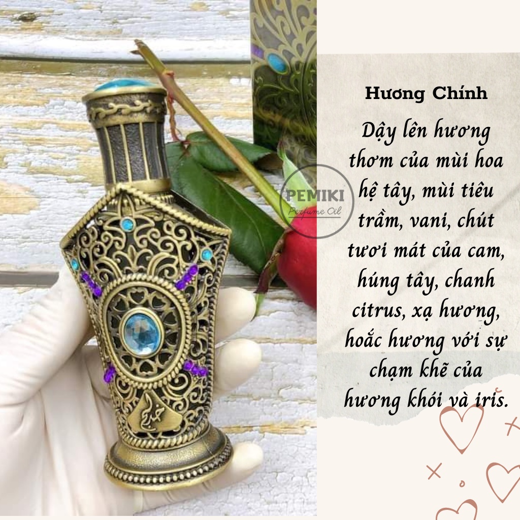 Tinh Dầu Nước Hoa Dubai Nam Nội Địa IBHAAR 18ml  - PeMiKiStore - Phong cách mạnh mẽ, bản lĩnh, ấm áp