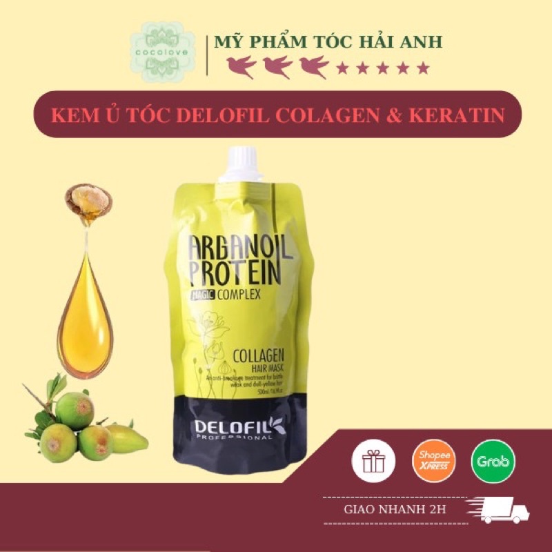 Kem Ủ Tóc DELOFIL Hấp Phục Hồi Dưỡng Ẩm DELOFIL 500ML CHÍNH HÃNG