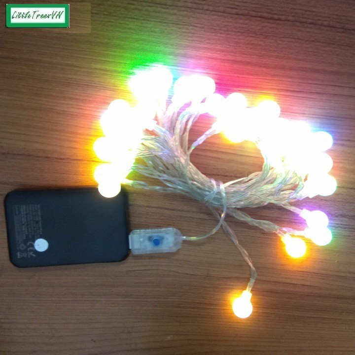 Dây đèn led đầu cắm USB có điều khiển, có nhiều chế độ nháy - dài 6m 40 bóng trang trí noel, tết, lễ