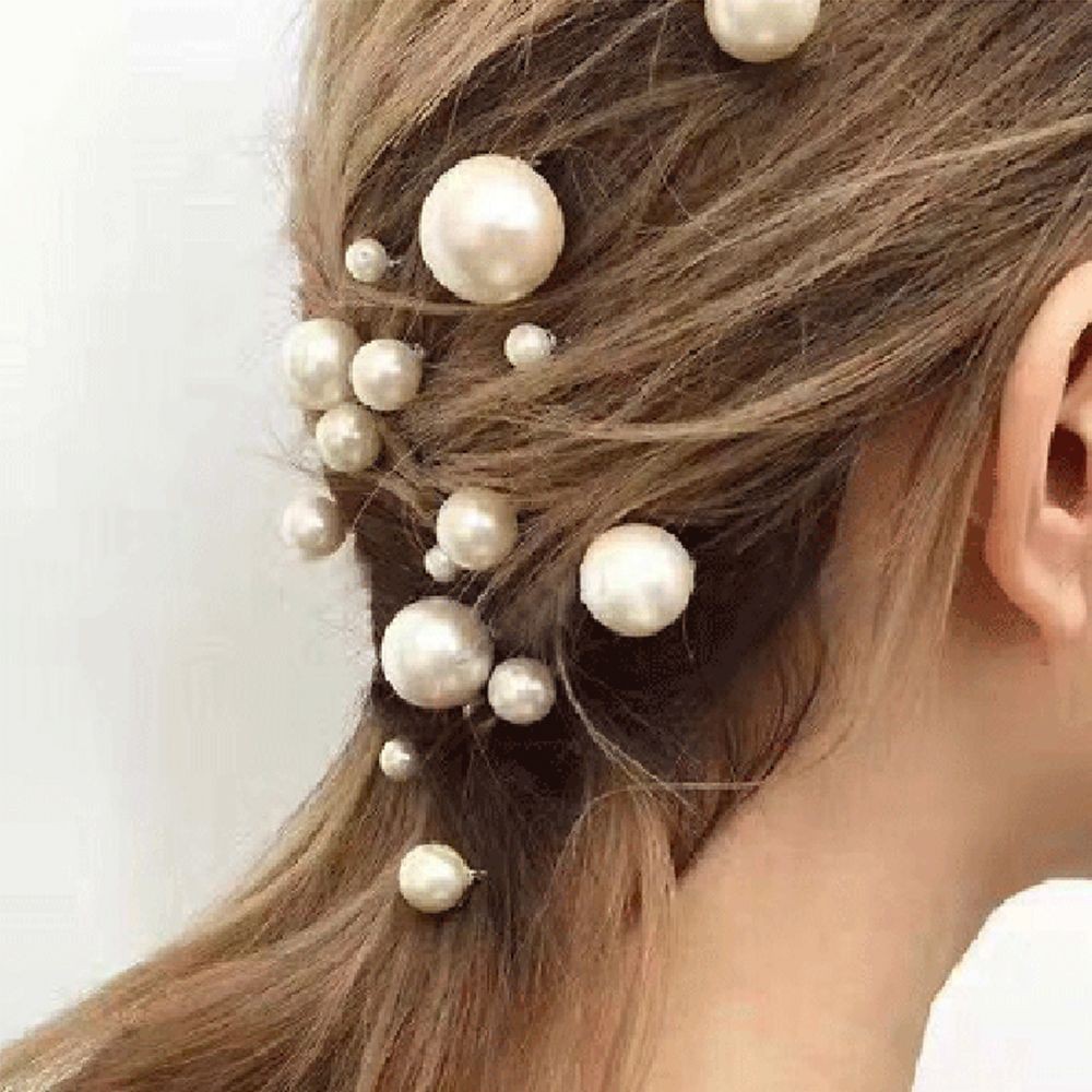 Set 20 ghim cài tóc trang trí đính ngọc thời trang cho nữ