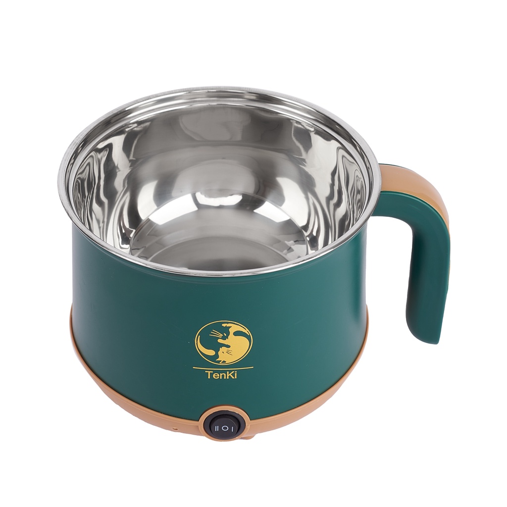 Lẩu điện mini TENKI 2 tầng đa năng chiên xào lẩu hấp nấu lẩu cho 1 2 người tặng khay hấp