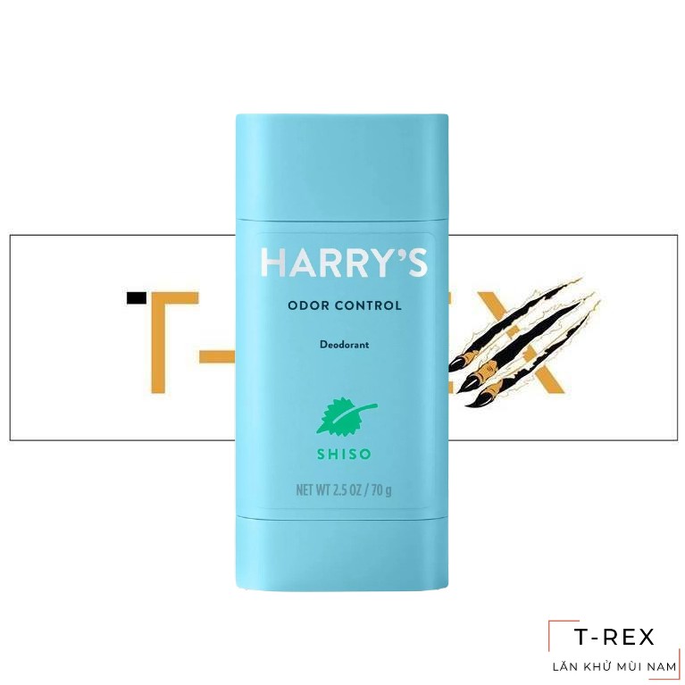 [Siêu Phẩm] Lăn Khử Mùi Harry's Odour Control Deodorant Shiso 70Gr (Sáp Xanh)