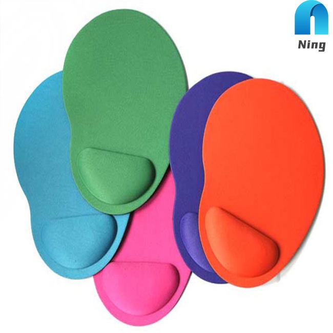 Miếng Lót Chuột Chống Trượt Có Đệm Bảo Vệ Cổ Tay Màu Sắc Đơn Giản