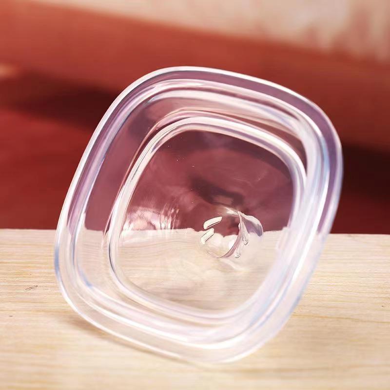 2 miếng silicone che núm vú trên cùng Phụ kiện cốc cho bé bú bình vuông 150ml / 240ml / 330ml