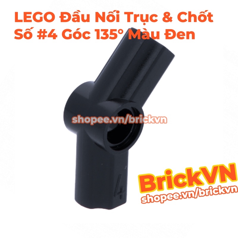 LEGO Technic Đầu Nối Trục và Chốt Góc #4 - 135 độ, Màu Đen ID 6262897 42156