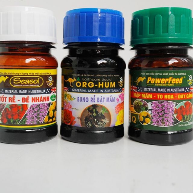 Combo Bộ Ba Kích Rễ - Kích Chồi - Kích Hoa Seasol - Org Hum - Powerfeed