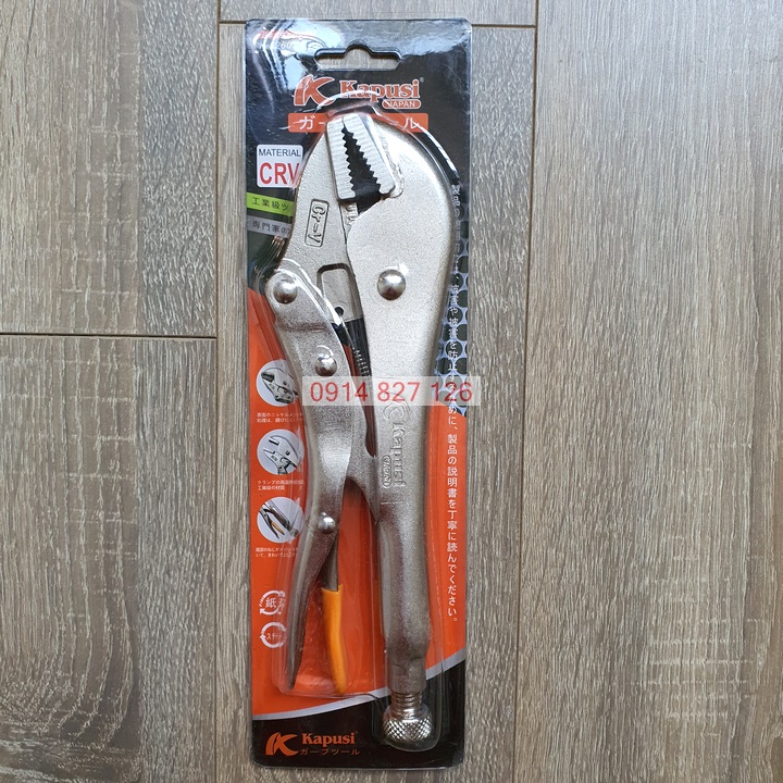 Kềm bấm chết miệng tam giác hãng Kapusi Nhật Bản, kích thước 10 inch , BH 12 tháng