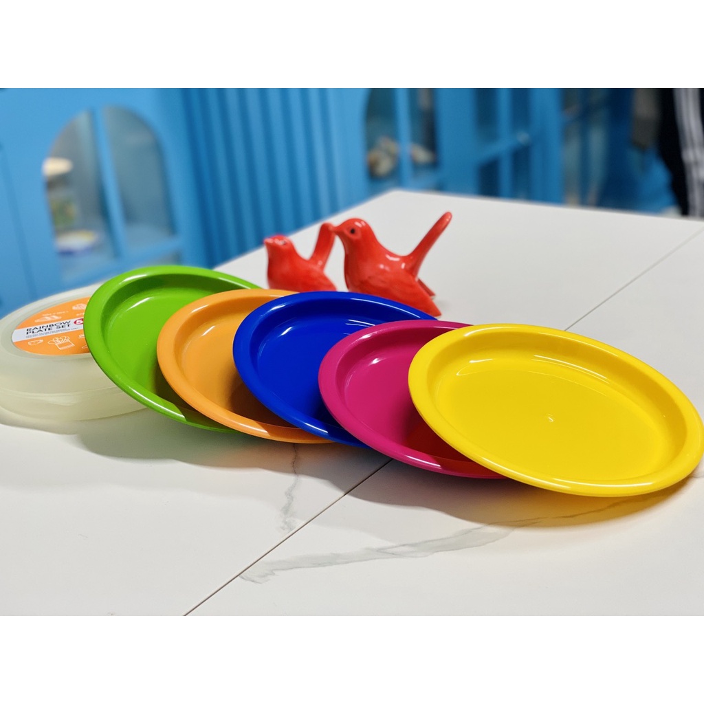 Bộ 5 đĩa màu Rainbow Lock&amp;Lock 5P - HPP513S5 KT 199x49mm chất liệu nhựa cao cấp hàng chính hãng