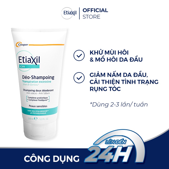 Dầu gội giảm nấm da đầu Etiaxil 150ML