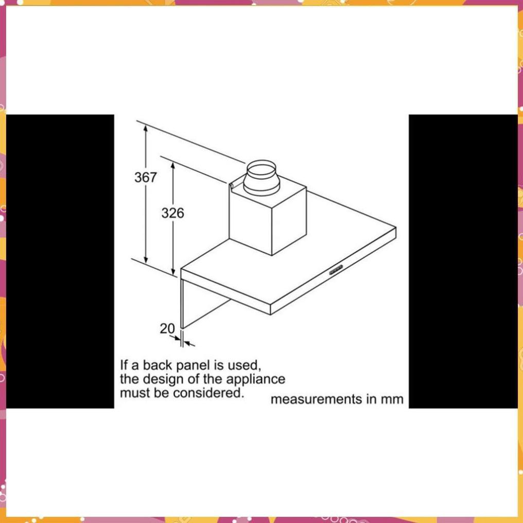 Máy hút mùi treo tường Bosch HMH.DWB97DM50B TGB nhập khẩu nguyên chiếc ( Phân Phối Chính Hãng )