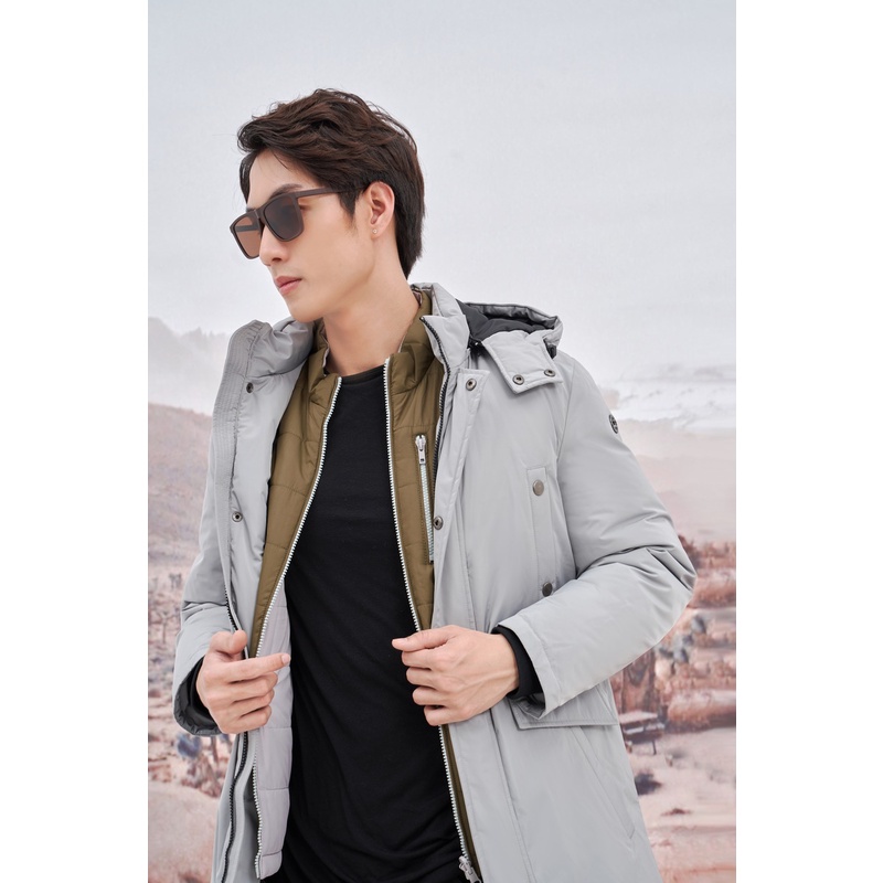 Áo khoác Nam dáng dài 3 lóp siêu nhẹ chống thấm nước DGCs - WAJK2036M