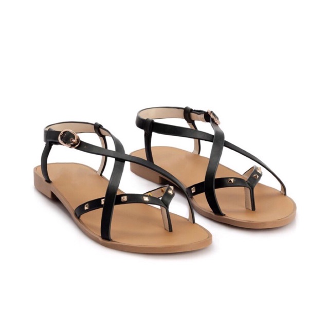 [FREESHIP99K_TOÀN QUỐC] – Giày SANDAL đế bệt xỏ ngón tán đinh -[HÀNG VNXK]_[CÓ ẢNH THẬT]