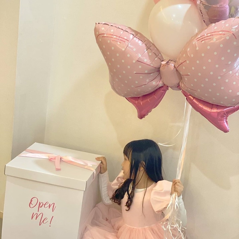 Bong Bóng Nơ Hồng Xanh Pastel Đáng Yêu Trang Trí Sinh Nhật - Yori Party