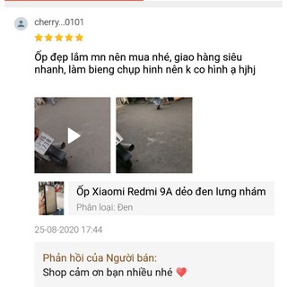 Ốp Xiaomi Redmi 9A dẻo đen lưng nhám