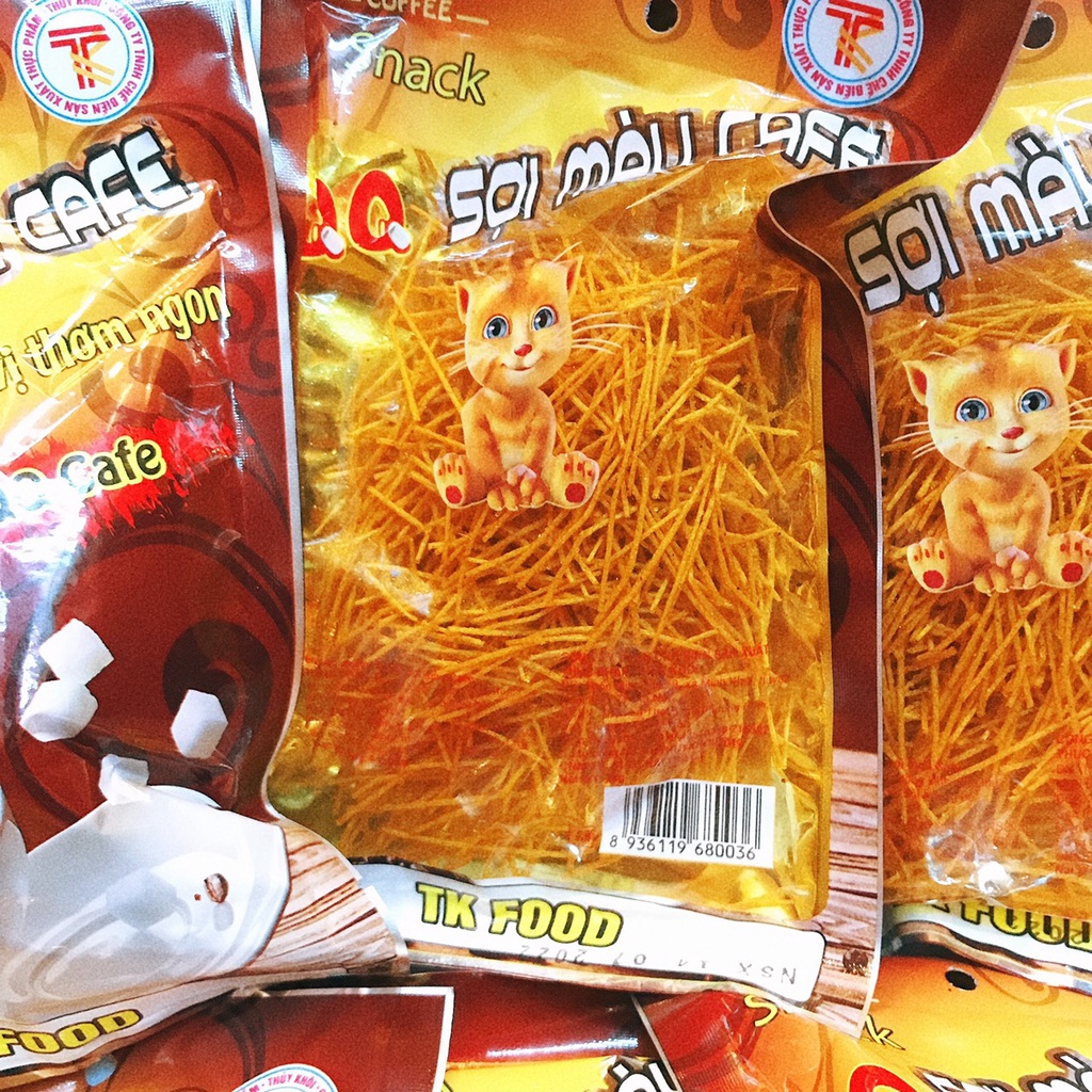 Tăm Cay Snack Cafe Sợi Màu, Đồ Ăn Vặt Cổng Trường Siêu Hot Tuổi Thơ Giá Rẻ