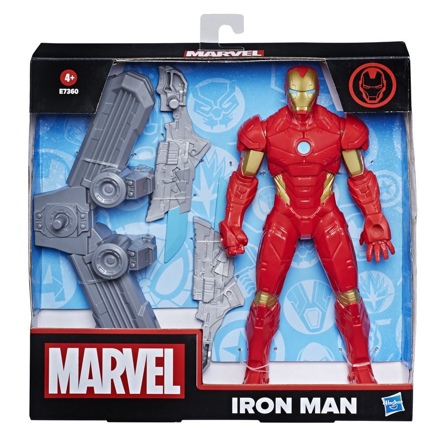 Đồ Chơi Mô Hình Mattel Siêu anh hùng Iron Man tích hợp cánh bay siêu cấp E7360