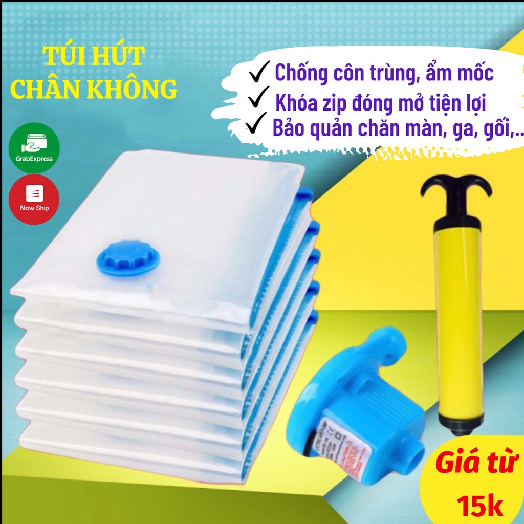 Túi Hút Chân Không Đựng Quần Áo, Túi Bọc Quần Áo Chống Bụi, Bảo Quản Chăn, Ga, Gối