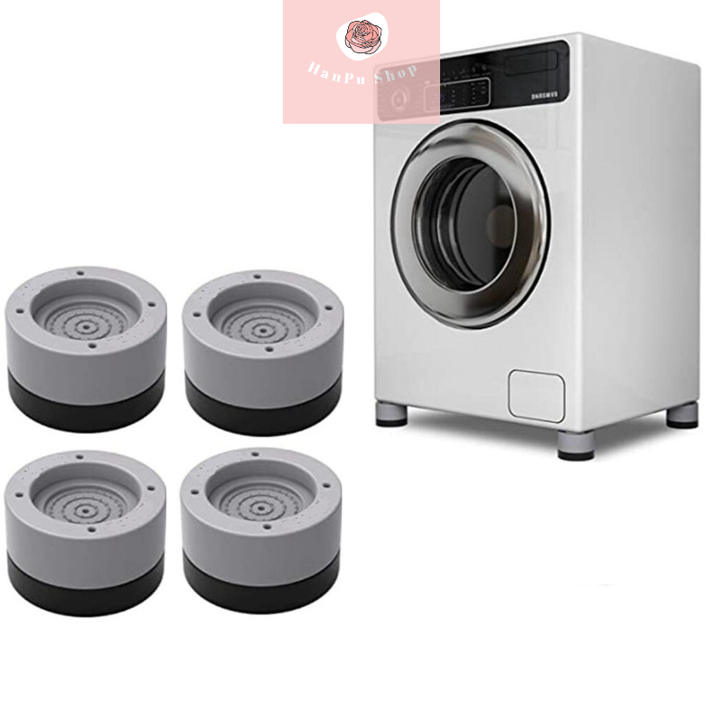 Chân Máy Giặt Chống Rung Bộ 4 Miếng Cao Su Chống Ồn Hiệu Quả