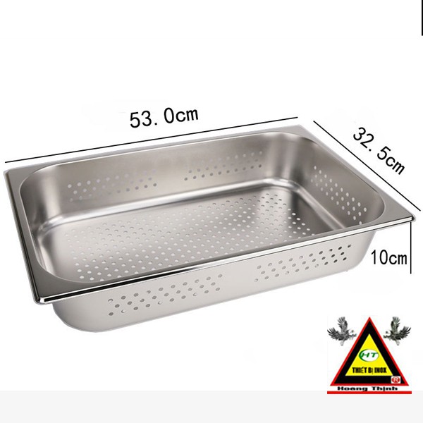 KHAY INOX LỖ SÂU 100MM - KHAY BUFFET LỖ