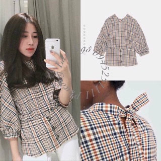 #zara sơ mi kẻ điệu