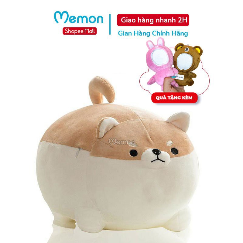 Gấu Bông Corgi Tròn Cao Cấp Memon