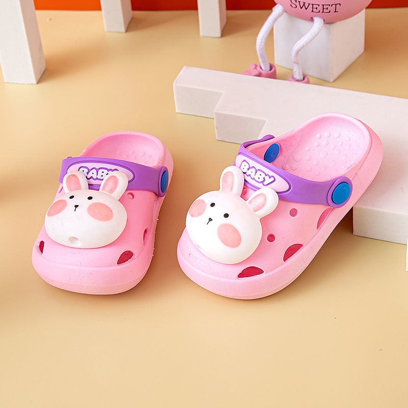 Oeggeo shop Dép Đục Lỗ Ba Chiều Đơn Giản Cho Trẻ Em Hoạt Động Ngoài Trời