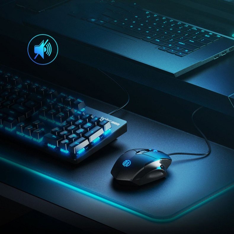 Chuột gaming có dây INPHIC PW1 / PB1P chơi game có LED, chống ồn, chính hãng, chất lượng cao - laptop, PC, Macbook