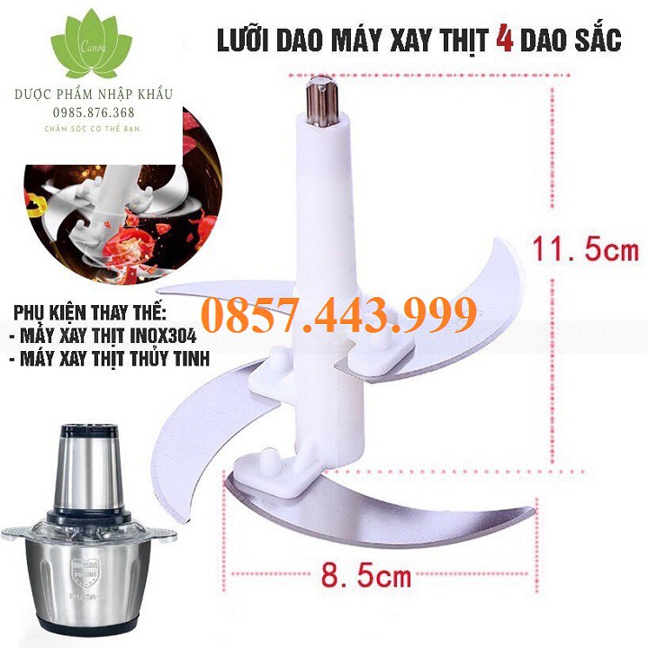 [Mã ELHA22 giảm 5% đơn 300K] lưỡi dao máy xay inox 2l - dao máy xay 2l