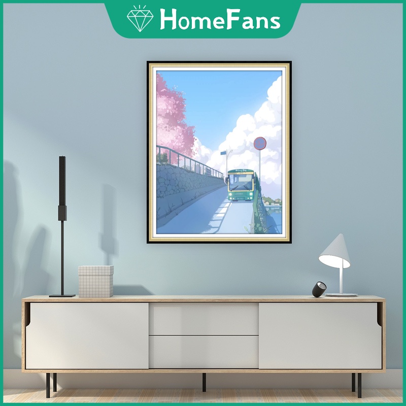 Bộ Tranh Đính Đá 5D Tự Làm Hình Phong Cảnh 30x40cm / 40x50cm