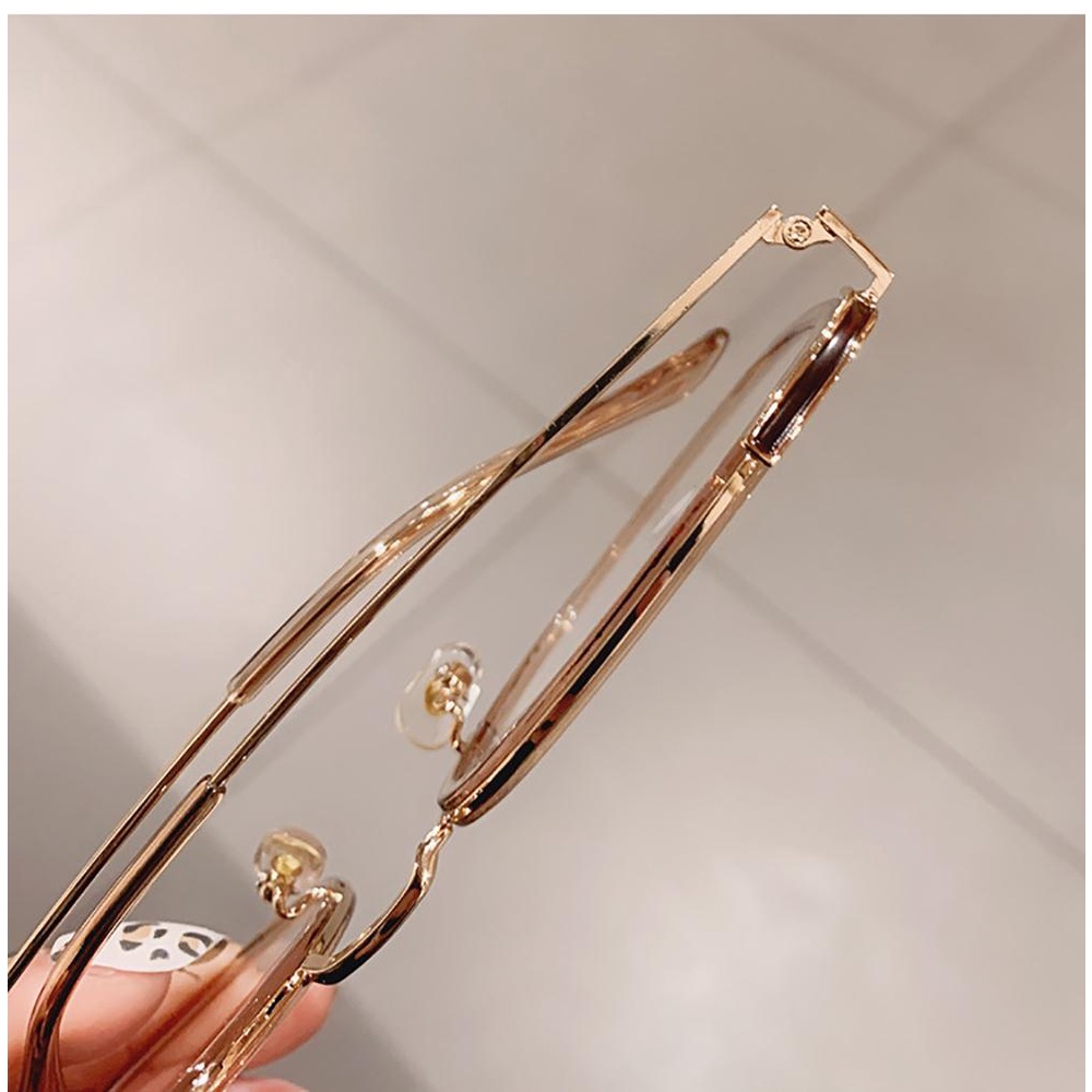 LILYES Mắt Kính Gọng Nhựa Trong Suốt Chống Ánh Sáng Xanh Phong Cách Retro Hàn Quốc Cho Nữ